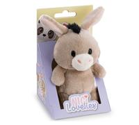 NICI Peluche âne dans boîte Cadeau, 11 cm, 8 × 8,5 × 13 cm - 63506 | Doux compagnon à câliner, jouer et collectionner, porte-bonheur, superbe cadeau pour enfants et adultes