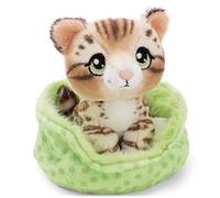 NICI Peluche Chat Bengal dans Panier, 12 cm - 63321