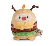 NICI MYMOCHI Peluche Coccinelle Dozz Hamburger 5cm Beige - Peluche Douce, Mignonne Peluche à câliner, pour Jouer, pour Enfants et Adultes, Une Excellente idée de Cadeau