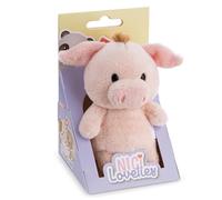 NICI Peluche Cochon 11 cm dans boîte Cadeau 8 × 8,5 × 13 cm - Doux Compagnon à câliner, Jouer et Collectionner, Porte-Bonheur, Superbe Cadeau pour Enfants et Adultes - 63507