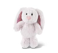 NICI Peluche Lapin Gris Clair avec Oreilles Scintillantes 20cm