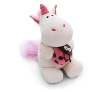NICI Peluche Licorne Theodor avec Coccinelle 25cm Blanc - Doudou en Peluche, Mignonne Peluche à câliner, pour Jouer, pour Enfants et Adultes, Une Excellente idée de Cadeau - 61387