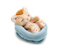 NICI Peluche Lion endormi dans un panier 12 cm Marron, peluche douce, idée cadeau