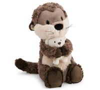NICI Peluche Loutre Ophelio avec Teddy tricoté 7 cm, 25 cm - 63237 | Doux compagnon à câliner, jouer et collectionner, porte-bonheur, superbe cadeau pour enfants et adultes