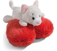NICI Chat Love 13cm Blanc Douce et Durable, Mignonne Peluche à câliner, pour Jouer, pour Enfants et Adultes, Une Excellente idée de Cadeau, 49405