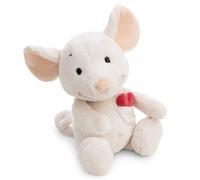 NICI Peluche Love Souris Mira avec cœur 25 cm - Doux Compagnon à câliner, Jouer et Collectionner, Porte-Bonheur, Superbe Cadeau pour Enfants et Adultes | 63357