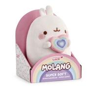 Nici Peluche Molang arc-en-ciel avec cœur dans une boîte cadeau, 16cm