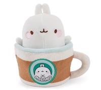 NICI Peluche MOLANG avec Petite Tasse Douce 14 × 9 cm - Doux Compagnon à câliner, Jouer et Collectionner, Porte-Bonheur, Superbe Cadeau pour Enfants et Adultes | 63312