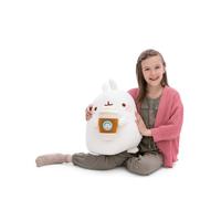 NICI Peluche MOLANG gobelet à café, 48 cm - 63301 | Doux compagnon à câliner, jouer et collectionner, porte-bonheur, superbe cadeau pour enfants et adultes