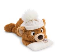 NICI Peluche Ours Capiccino avec Coussin, 35 cm - 63238 | Doux compagnon à câliner, jouer et collectionner, porte-bonheur, superbe cadeau pour enfants et adultes
