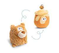 NICI Peluche Ours réversible 15 cm 2 en 1 - Marron - Doux NICI - Idéal pour câliner, Jouer et comme Compagnon à la Maison, à la garderie ou en Voyage | 62992