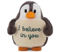 NICI Peluche Pingouin avec Message I Believe in You 7 cm - Doux Compagnon à câliner, Jouer et Collectionner, Porte-Bonheur, Superbe Cadeau pour Enfants et Adultes | 63395