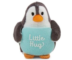NICI Peluche Pingouin avec Message Little Hug 7 cm - Doux Compagnon à câliner, Jouer et Collectionner, Porte-Bonheur, Superbe Cadeau pour Enfants et Adultes | 63393