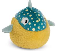 Nici Peluche poisson-globe Volker 20 cm jaune/bleu Poisson en peluche