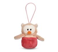 NICI Peluche réversible Hibou Oscar dans Le nid 12 cm Rose avec Boucle - Peluche Douce, Mignonne Peluche à câliner, pour Jouer, pour Enfants et Adultes, Une Excellente idée de Cadeau