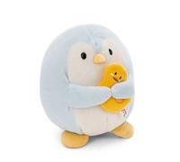 NICI Peluche Pingouin Waddle 16 cm avec canard – boîte cadeau 11x12x6,5 cm Bleu