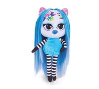NICI Pixidoos Nali la poupée 20 cm, Boîte Cadeau avec kit Tatouage Enfants, Peigne et Bracelet d'amitié - Poupées stylées aux Cheveux colorés - Peluche Doudou à câliner, Jouer, coiffer, Collectionner 47508 Bleu/Noir