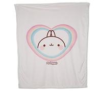 NICI Plaid Molang environ 140 x 175 cm I Couverture douillette pour bébé et enfant I Couverture en peluche moelleuse I Couverture chaude pour filles et garçons - 48229 - Rose