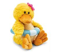 NICI Pooline Doudou Canard 25 cm, avec bouée, Jaune, Peluche Douce et Adorable pour câliner et Jouer, pour Enfants et Adultes, idée Cadeau - 62895