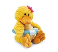 NICI Pooline Doudou Canard 35 cm, avec bouée, Jaune, Peluche Douce et Adorable pour câliner et Jouer, pour Enfants et Adultes, idée Cadeau - 62898