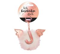 Nici Porte-clés Bag Pendant Plush Pompom Letter J