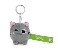 NICI Porte-clés chat Merci. Vert 5 cm