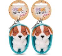 NICI Porte - clés Chien Sleeping Pets Cocker 8cm (Lot de 2)