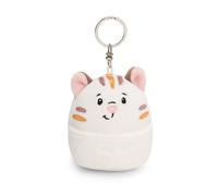 NICI Porte-clés Chill Chat 8cm - Blanc - Compagnon en Peluche pour Sac à Dos ou Sac, Porte lin avec Anneau métallique pour Porte-clés | 61751