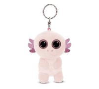 NICI Porte-clés GLUBSCHIS Axolot Xomo 9cm Rose - Pendentif Animal avec Anneau métallique pour accrocher aux clés, à la Corde, au Sac et Plus Encore