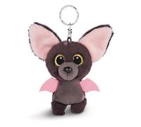 NICI- Porte-clés GLUBSCHIS Chauve-Souris Baako 9cm, avec des Grands Yeux Scintillants, 45540, Beige