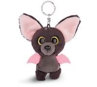 NICI- Porte-clés GLUBSCHIS Chauve-Souris Baako 9cm, avec des Grands Yeux Scintillants, 45540, Beige