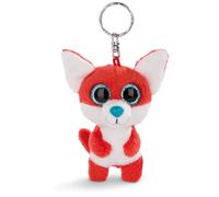 NICI Porte-clés GLUBSCHIS renard Jayson 9 cm grands yeux scintillants Rouge/Blanc