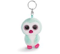 NICI Porte-clés GLUBSCHIS Pingouin Yoniko 9 cm, yeux scintillants, turquoise/blanc, taille unique