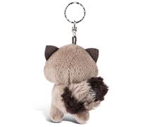 NICI 45550 Glubschis Schlüsselanhänger Waschbär Clooney 9cm Abdominal Support, enfants unisexes ,Gris/Blanc, 9 cm
