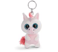 NICI Porte-clés GLUBSCHIS Licorne Milky-Fee 9cm, avec des Grands Yeux Scintillants, Blanc/Rose