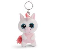 NICI Porte-clés GLUBSCHIS Licorne Milky-Fee 9cm, avec des Grands Yeux Scintillants, Blanc/Rose