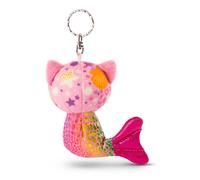 NICI 46821 L’Original sirène-Chat Glubschis 12 cm I Animal en Peluche doté d’Une Fixation pour Cordon, Sac, Trousseau et Porte-clés, Caricature, Rose