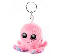 NICI Glubschis Poulpe Poli Original 8 cm-Peluches Animaux de la mer, Pieuvre clés dotée d’Une Attache pour Cordon, Trousseau et Porte-Clef Fille-Doudou Cadeau Enfants, 46963, Rose/Multicolore