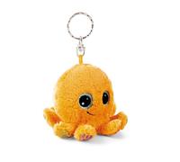 Porte-clés GLUBSCHIS Pieuvre Olly Polly 9cm - Orange - Compagnon en Peluche pour Sac à Dos ou Sac, Porte-clé câlin avec Anneau métallique pour Porte-clés | 61840