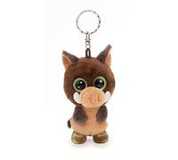 NICI Porte-clés GLUBSCHIS Sanglier Truffle Fluffle 9cm Brun - Pendentif Animal avec Anneau métallique pour accrocher aux clés, à la Corde, au Sac et Plus Encore