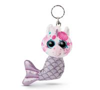 NICI- Einhorn,Meerjungfrau 46822 L’Original sirène-Licorne Glubschis 12 cm I Animal en Peluche doté d’Une Fixation pour Cordon, Trousseau et Porte-clés, Blanc, 11 cm