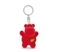NICI Porte-clés Hippopotame rouge avec cœur 5cm