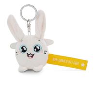 NICI Porte-clés lapin avec inscription « Bin immer bei dir » - Jaune - 5 cm