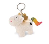 NICI- Porte-clés Licorne Arc-en-Ciel Yang 10cm, 47371, Blanc/Multicolore, 10 cm