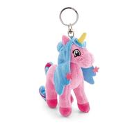 Porte-clés Lissy PONEY Licorne Roxy 10cm rose - Pendentif animal avec anneau métallique pour accrocher aux clés, à la corde, au sac et plus encore