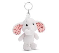 NICI Porte-clés Love éléphant gris clair 10 cm gris - Compagnon en peluche avec anneau pour porte-clés, trousseau de clés et porte-clés