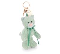 62948 Porte-clés, chat Felli, menthe, 13 cm, avec mousqueton, Vert, Compagnon en peluche, pour sac à dos ou sac, porte-clés, pour petits et grands