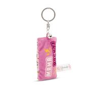 NICI Porte-clés - Mini coussin en peluche - Maman Rockt - 8 cm - Avec clochette - Compagnon de fidélité coloré pour sac à dos ou sac - Porte-clés pour petits et grands - 62108