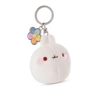 NICI Porte-clés MOLANG 6cm Blanc - Pendentif Animal avec Anneau métallique pour accrocher aux clés, à la Corde, au Sac et Plus Encore