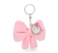 62771 Porte-clés Molang en Forme de nœud, 8 cm, avec Pendentif en métal, Rose, Compagnon en Peluche pour Sac à Dos ou Sac, pour Petits et Grands